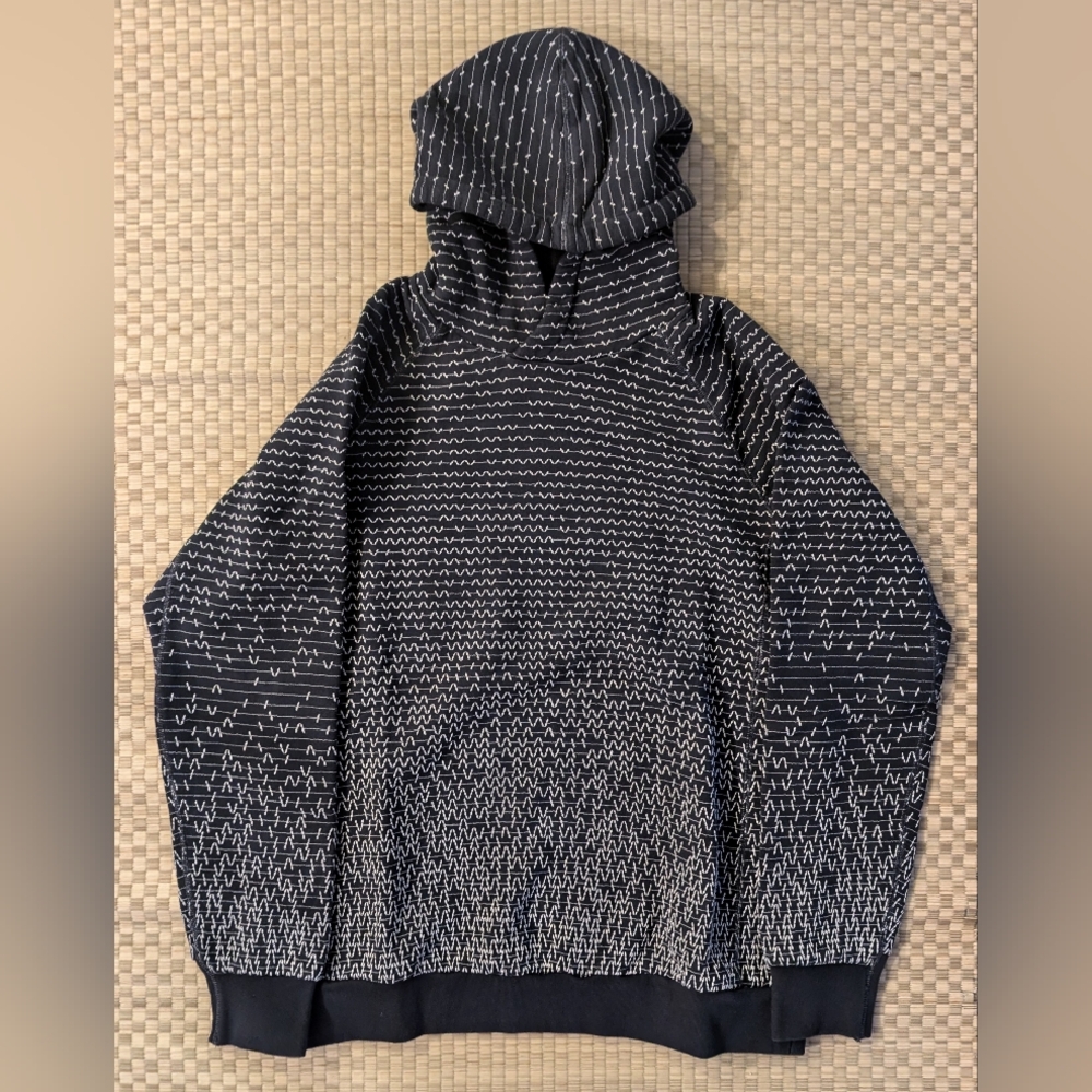 NWOT Vollebak Sashiko Hoodie Navy Blue Men's Size XS